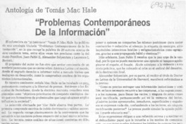 Problemas contemporáneos de la información.