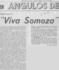 Viva somoza"