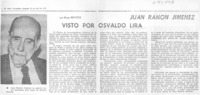 Juan Ramón Jiménez visto por Osvaldo Lira