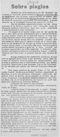 Sobre plagios