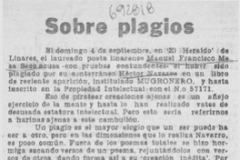 Sobre plagios