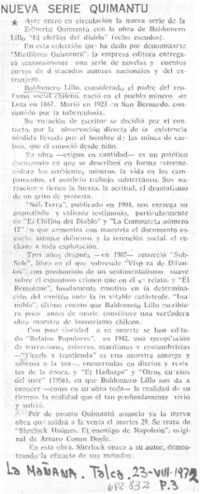 Nueva serie Quimantú.