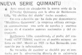 Nueva serie Quimantú.