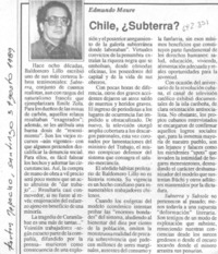Chile, ¿Subterra?