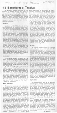 45 senadores al trasluz