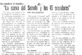 La cueva del senado y los 45 senadores"