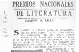 Premios nacionales de literatura.