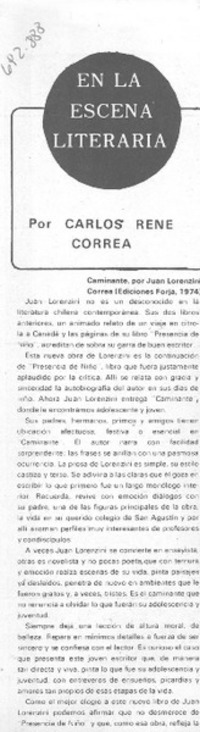 En la escena literaria