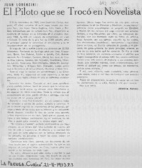 El piloto que se trocó en novelistas.