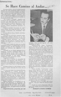 Se hace camino al andar ...