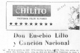 Don Eusebio Lillo y canción Nacional