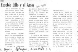 Don Eusebio Lillo y el amor