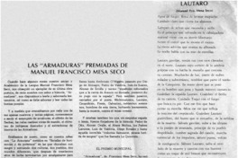 Las "armaduras" premiadas de Manuel Francisco Mesa Seco