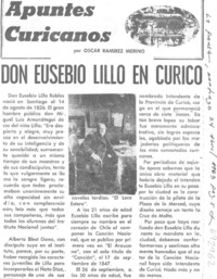Don Eusebio Lillo en Curicó