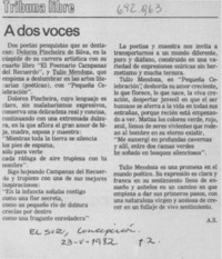 A dos voces
