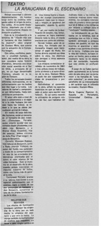 Teatro la Araucana en el escenario