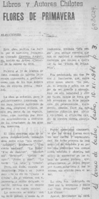 Flores de primavera.