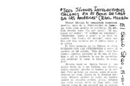 "Tres jóvenes intelectuales chilenos en el boom de casa de las américas"