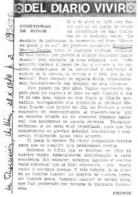 Compromiso de honor.