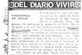 Compromiso de honor.