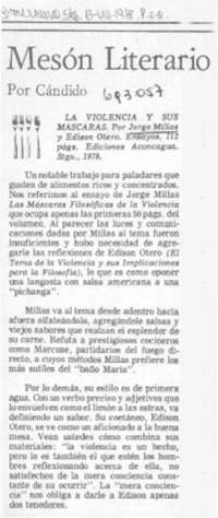 La violencia y sus máscaras