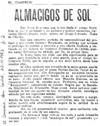 Almácigos de sol.