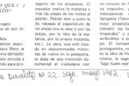 ¿Quién dijo que ( ) había muerto?