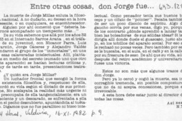 Entre otras cosas, don Jorge fue--