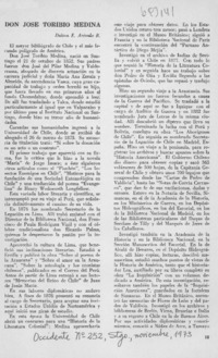 Don José Toribio Medina