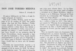 Don José Toribio Medina