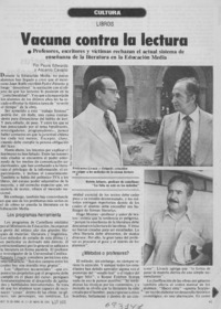 Vacuna contra la lectura