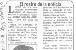 El Rostro de la noticia.