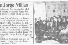 Funerales de Jorge Millas.