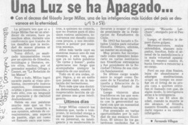 Una luz se ha apagado--