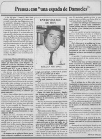 Prensa, con "una espada de Damocles": [entrevista]