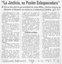 La Justicia, su pasión enloquecedora.