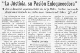 La Justicia, su pasión enloquecedora.