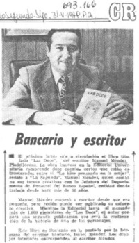 Bancario y escritor.