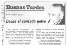 Desde el cansado polvo