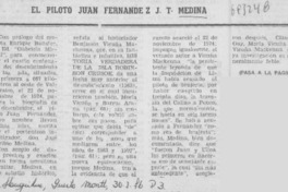 El piloto Juan Fernández J. T Medina