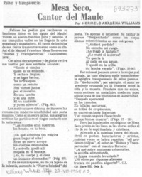 Mesa Seco, cantor del Maule