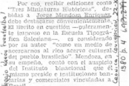 Tres miniaturas históricas