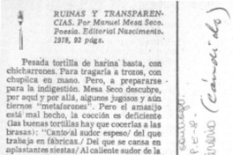 Ruinas y transparencias.