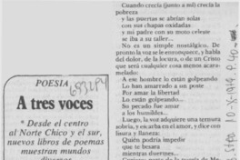A tres voces.