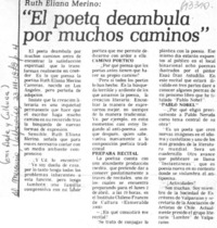 "El poeta deambula por muchos caminos".
