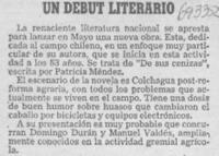 Un debut literario