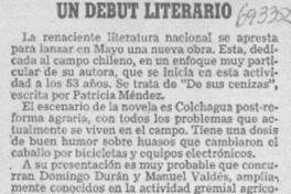 Un debut literario