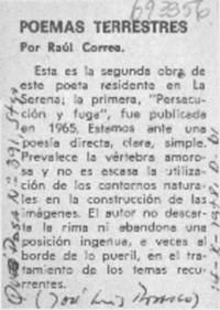 Poemas terrestres