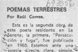 Poemas terrestres