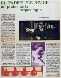 El padre Le Paige un pintor de la arqueología